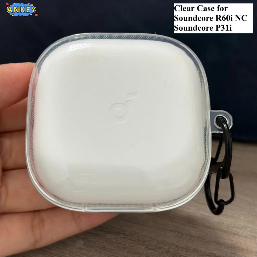 Earbuds Case for Anker Soundcore R60i NC Transparent Clear TPU Protective Covers Soundcore P31i Bluetooth Earphone Shell
