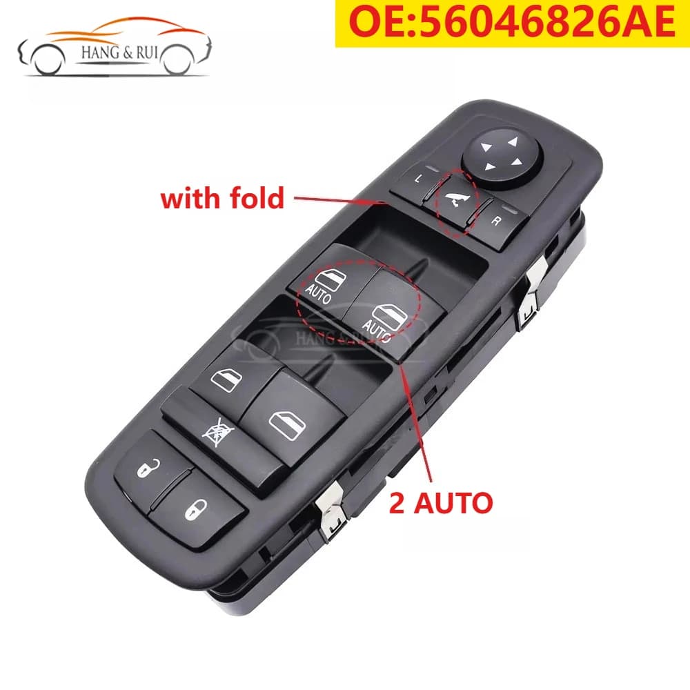Interruttore di Controllo Finestrino Elettrico Doppio Sinistro 56046826AE per Dodge Journey Chrysler Ram 300 2011 2012