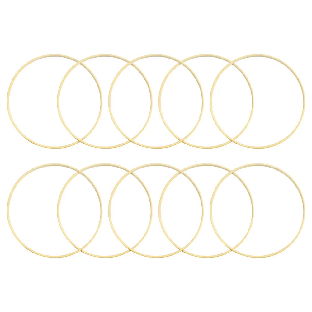 10Pcs Dreamcatcher Ring Bamboo Round 15Cm Diameter DIY Craft Supplies Wall Hanging Accessories Capture Art Dreamcatcher Ring