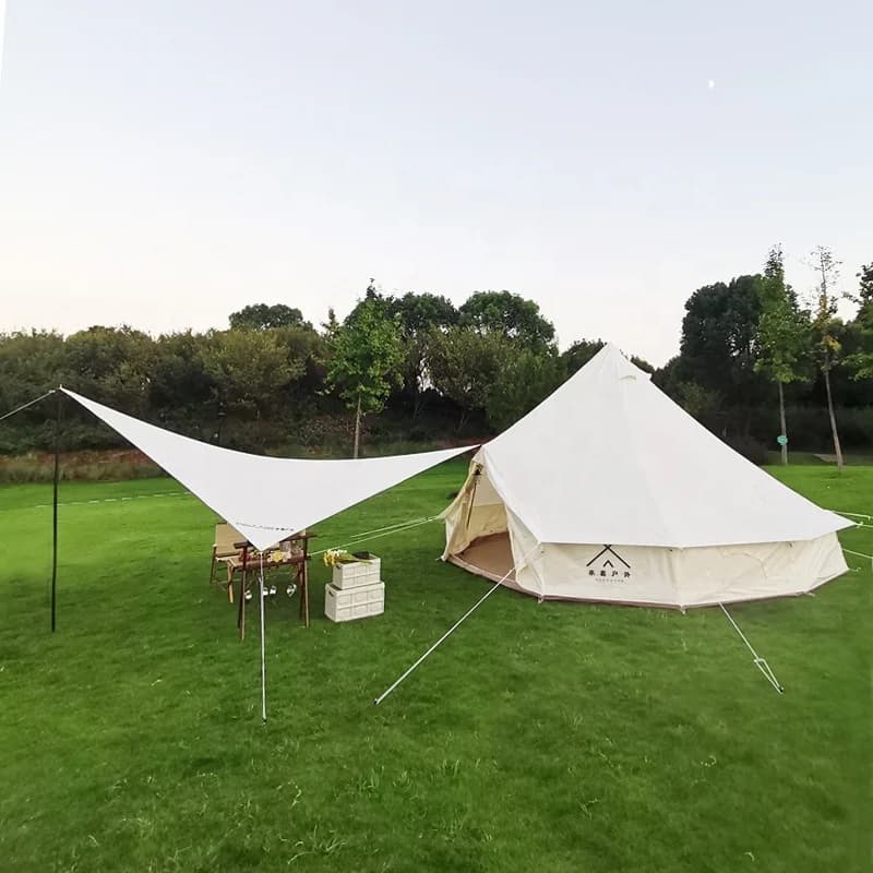 Direct outdoor camping tent in large factory, thickened luxury design and windproof