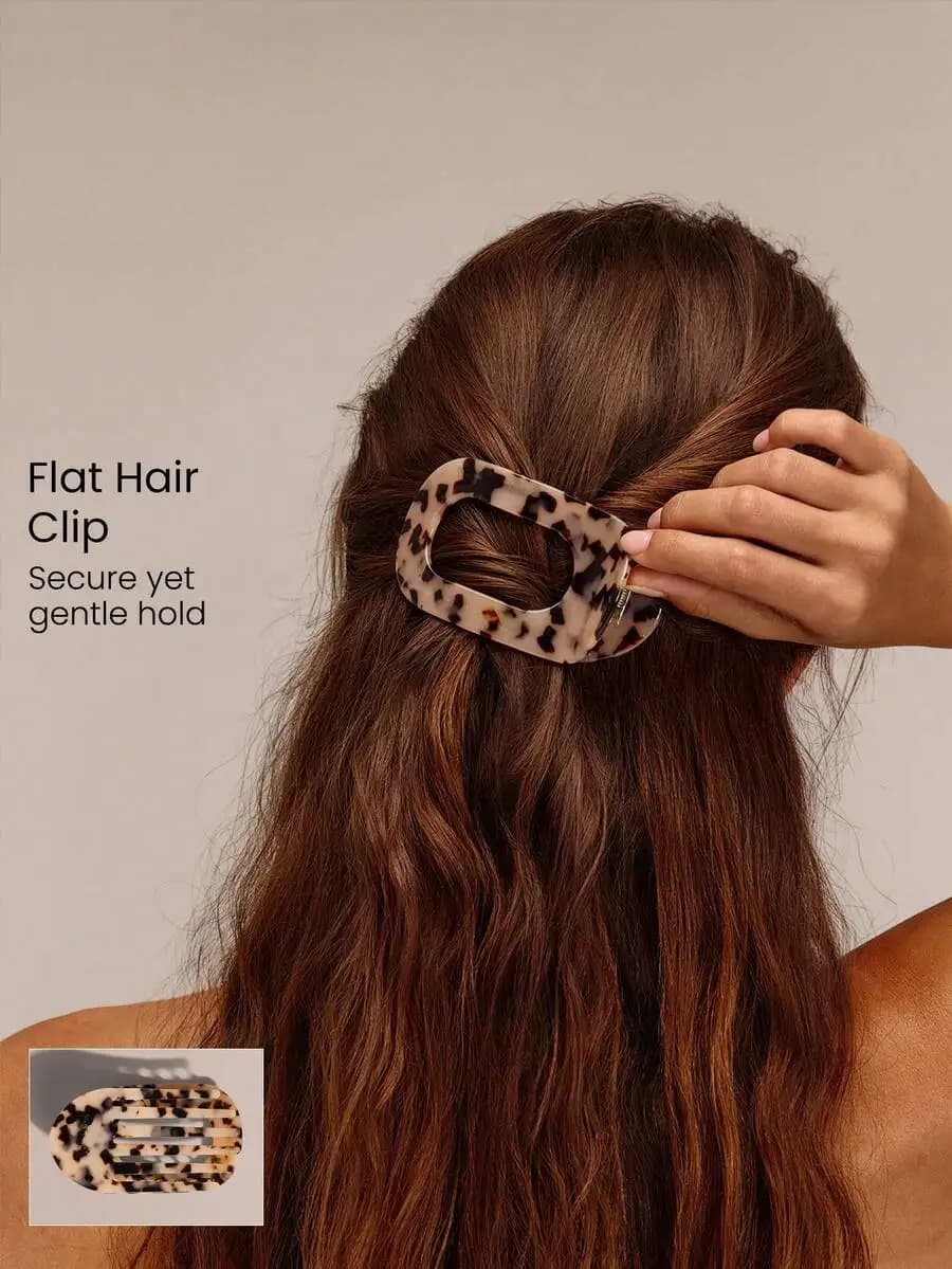 GLOWMODE Flexi Flat Round Secure Hair Clip Yoga Studio Gym Training Daily Active Wear
