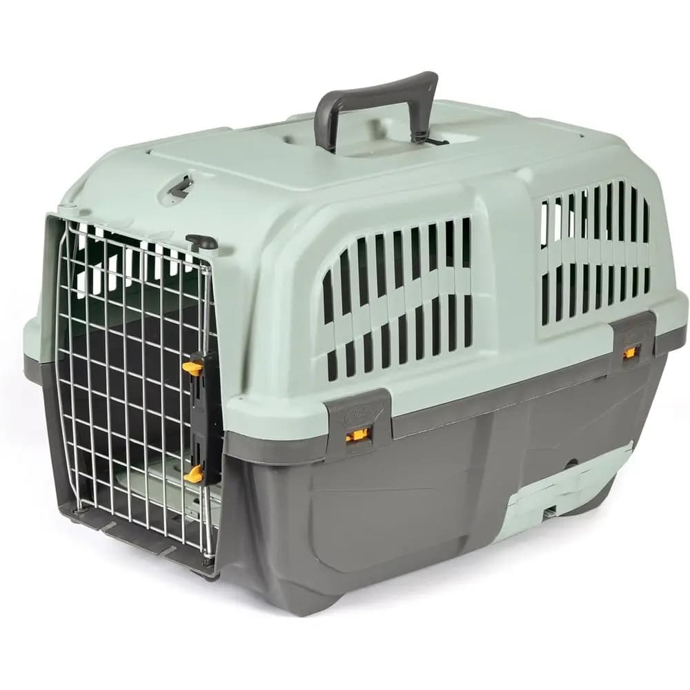 24 Plastic Cat Carrier with Built-In Litter Pan