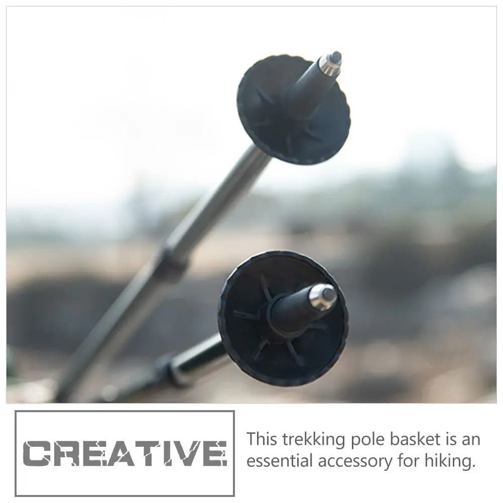 6 Pieces Premium Tips for Trekking Sticks, Snowflake Anti-slip Cover for Fango and Snow, for Hiking Sticks and Stroller