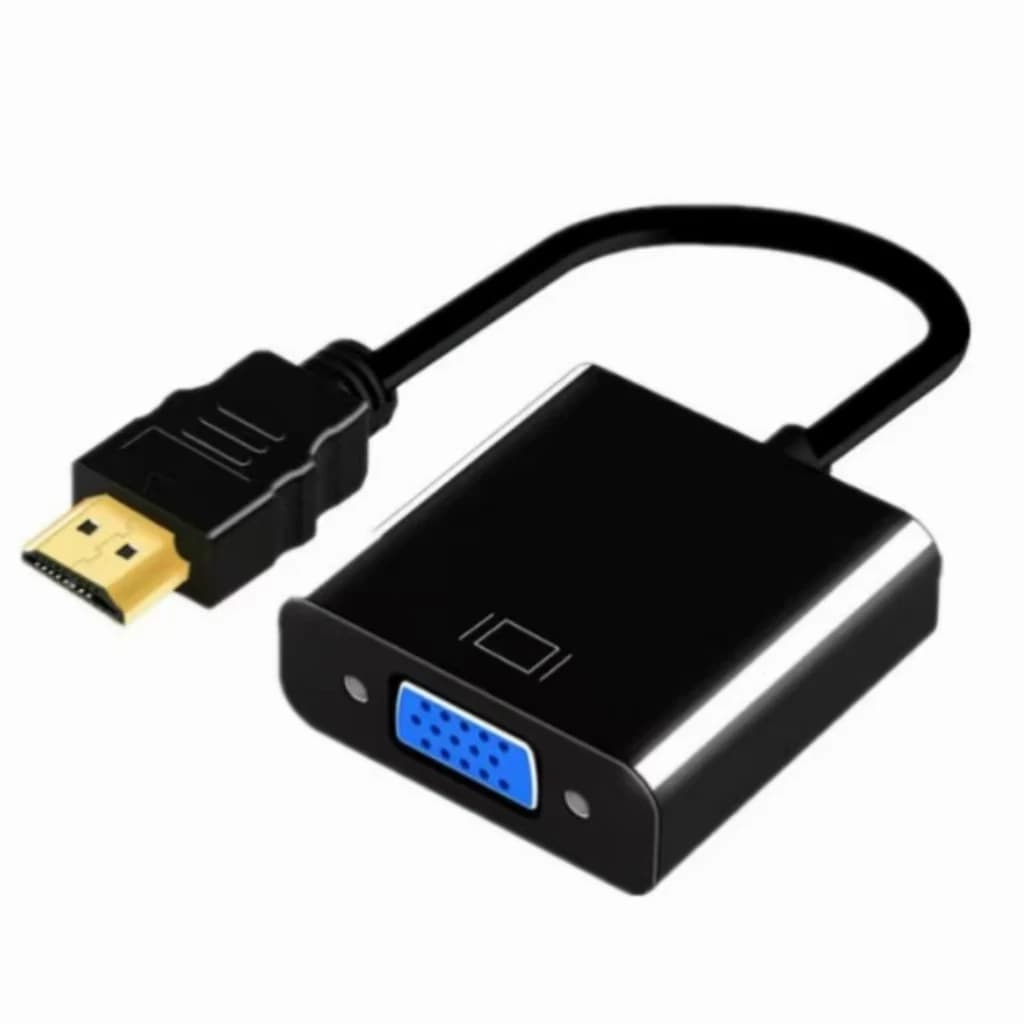 Adattatore HDMI a VGA 1080P - Dispositivo TV ad alta definizione - Convertitore da connettore maschio a connettore femmina