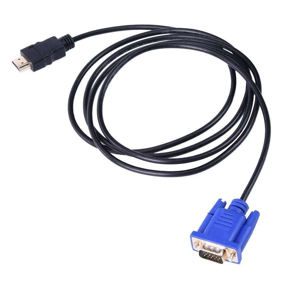 Cavo compatibile HDMI da 1.8 M a VGA 1080P HD con cavo adattatore Audio cavo HDMI compatibile con VGA