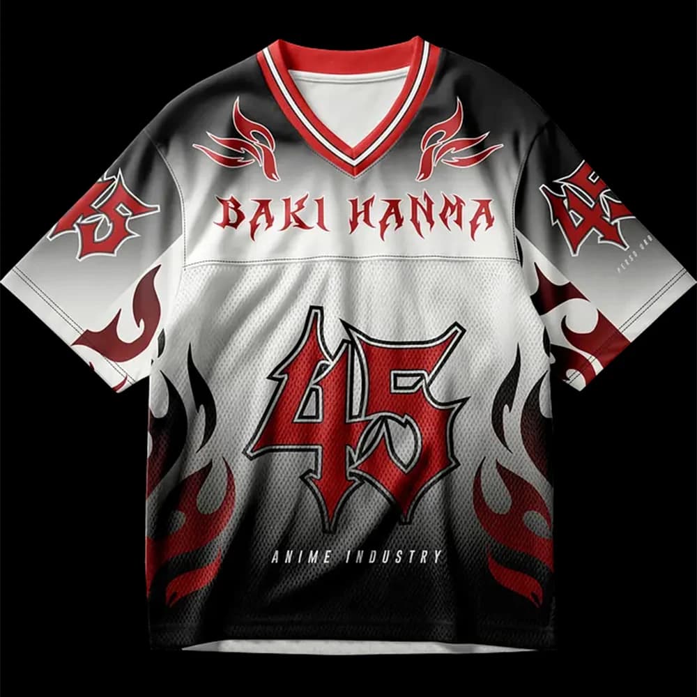 2026 Estate Nuovo Stile Per Bambini Boxe Anime Camicia Hanma Baki Oversize Y2K Moda Uomo E Donna Casual T-shirt Sportiva