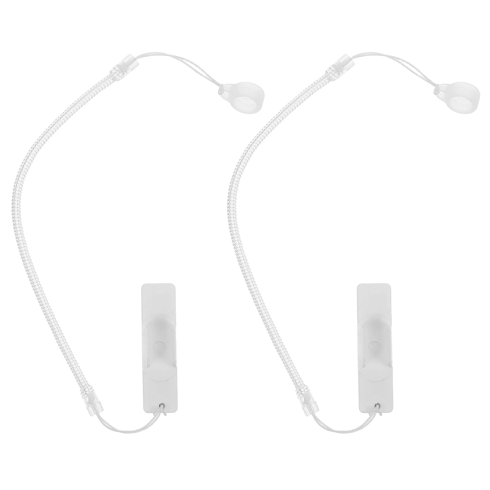 2pcs Signature Pen Lanyard Wrist Strap Anti-Lost Rope White Holder High Elastic Spring Secure Clip Antislip Silicone Tablet