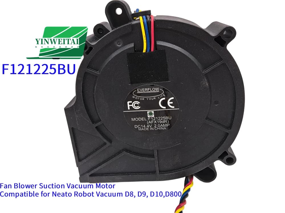Ventola di raffreddamento per motore aspiratore F121225BU, compatibile con robot aspirapolvere Neato D8, D9, D10, D800