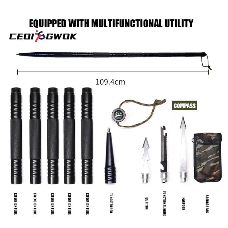 CEOI GWOK Ultralight Trekking Poles Set Outdoor Gear Cork Grip Walking Sticks for Trekking Climbing Length 107cm Trekking Poles