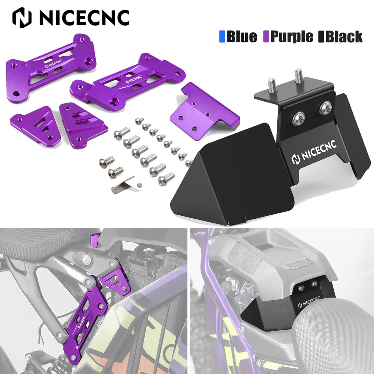 2025 2024 For Surron Electric Bike 50 MILLIMETRI Seats Riser Battery Cover Extender Increase Lift Kit Bracket For Surron Light Bee XS L1E