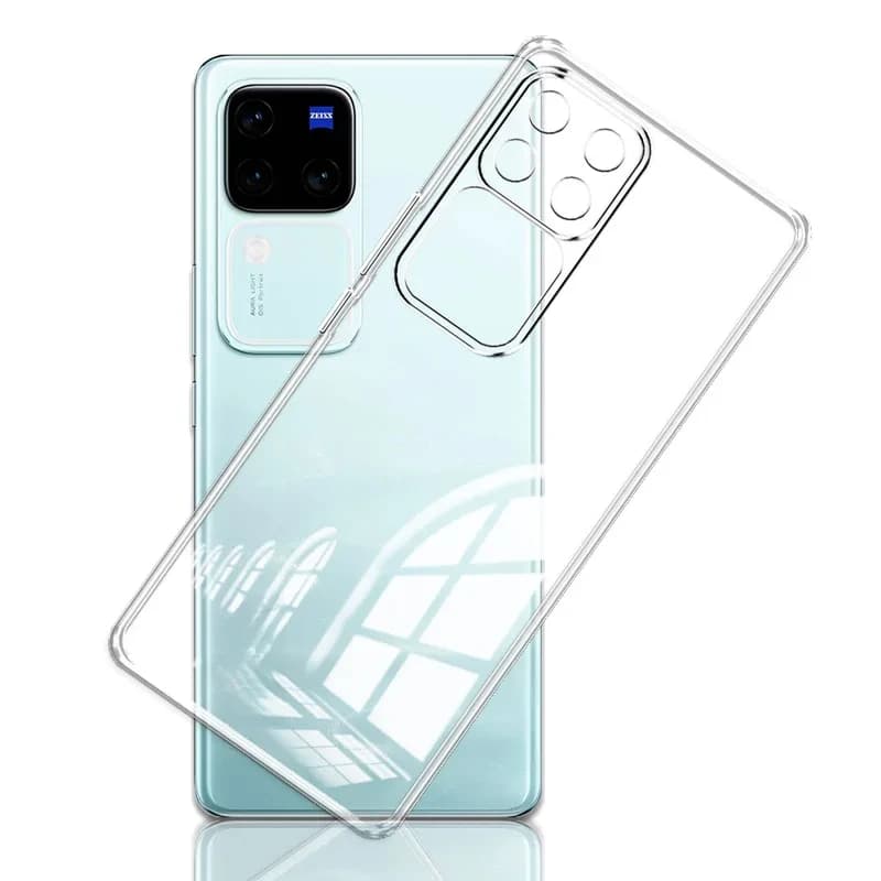 Custodia in silicone morbida trasparente antiurto per Vivo V30 Pro V2318 V2319, compatibile con Vivo V29 Pro V29E V30 V29Pro
