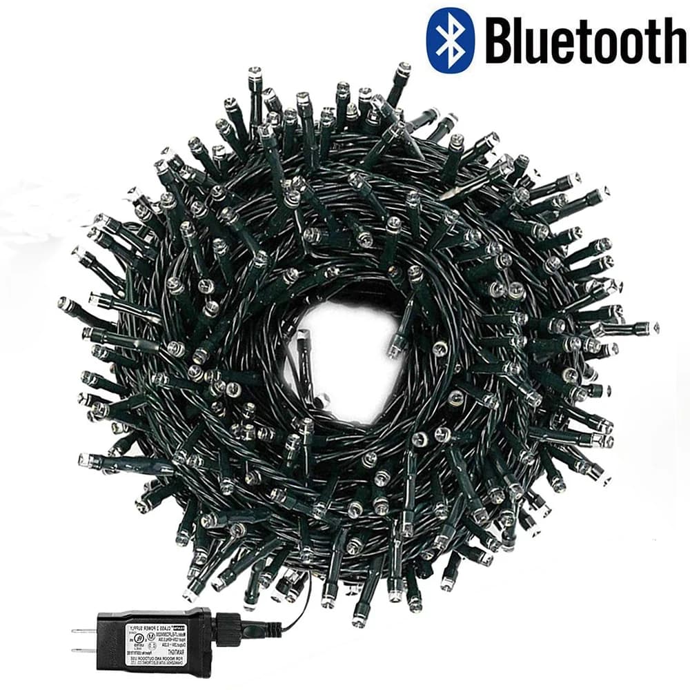 Impermeabile 10M 20M 30M 50M 100M Bluetooth Luce natalizia 31V LED Luci da esterno per interni Ghirlanda per feste di nozze