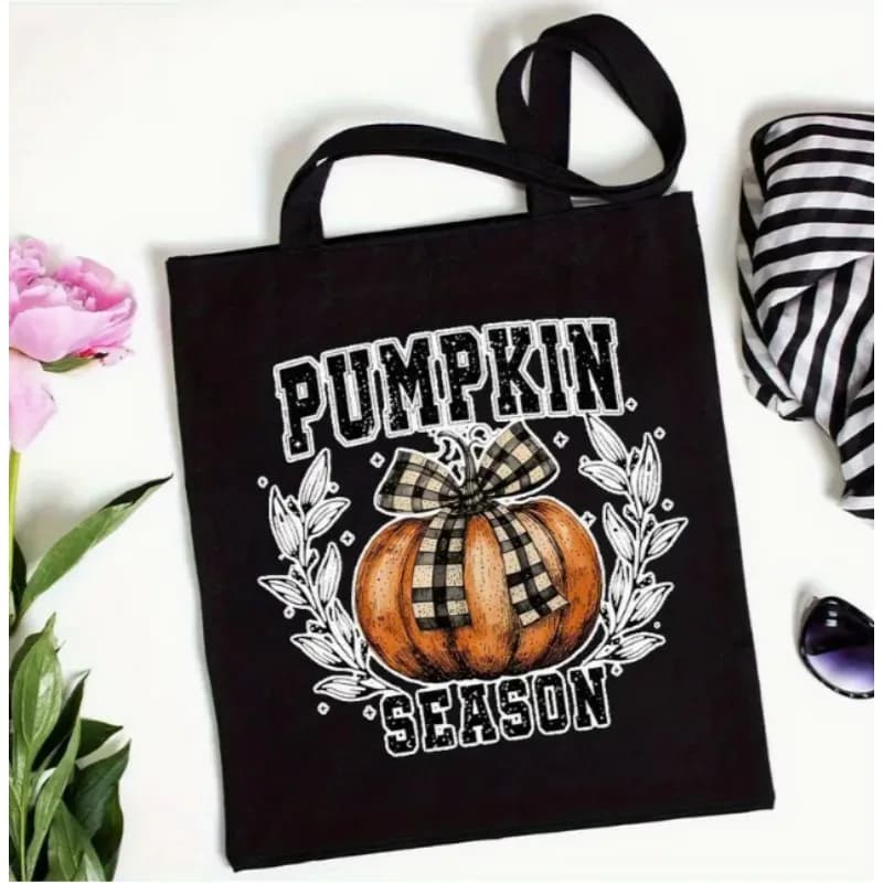 Borsa per appassionati di libri di zucca di Halloween, modello di lettura divertente, zaino a spalla aperta da donna, borse da collezione di libri