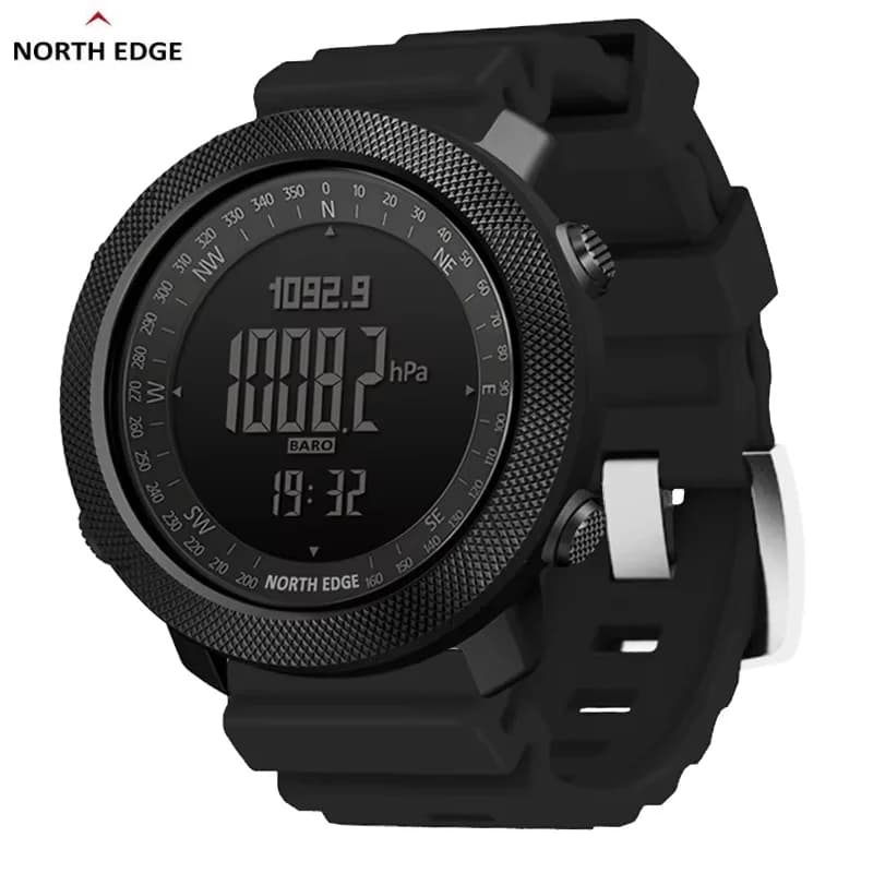 NORTH EDGE orologi per uomo APACHE 50mm outdoor Running nuoto sport orologio da uomo altimetro bussola impermeabile 50M Reloj Hombre