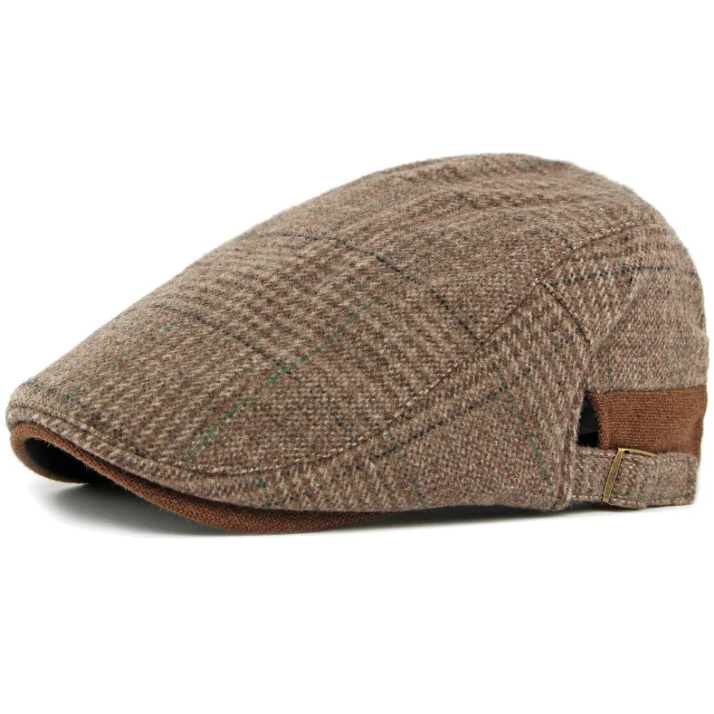 HT4934 Berretti da uomo Donna Nuovo Autunno Inverno Berretto di lana Cappello Plaid Artista Pittore Cappello Ivy regolabile Berretto piatto Maschio Femmina Berretto