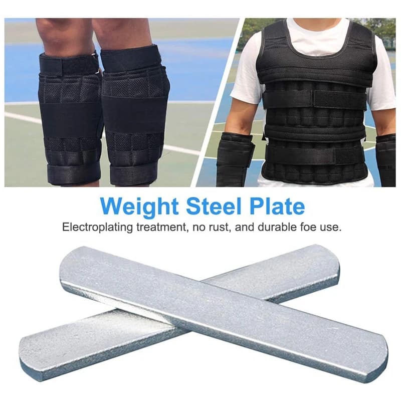 A25U 8 pieces accessories for training carriers with steel plate for weighted vest ankle leg fitness equipment for sports force