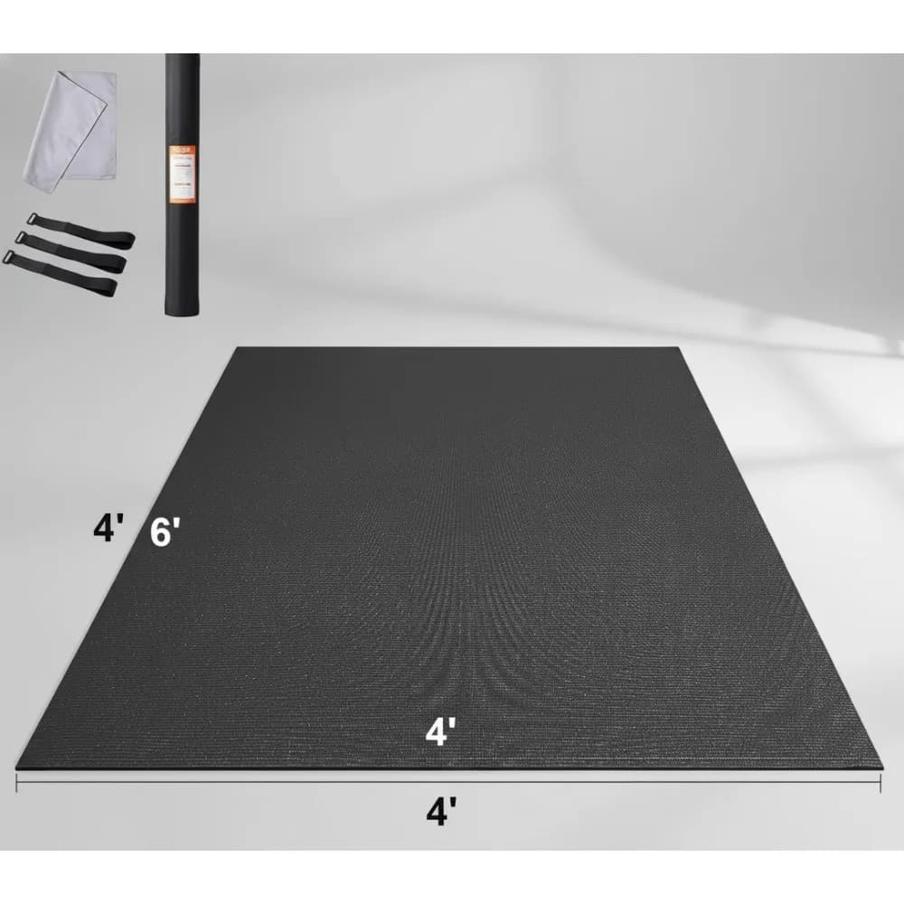 Tappetino per esercizi grande antiscivolo extra spesso da 7 mm con borsa e tracolla per yoga a casa, pilates, fitness, uomini e donne