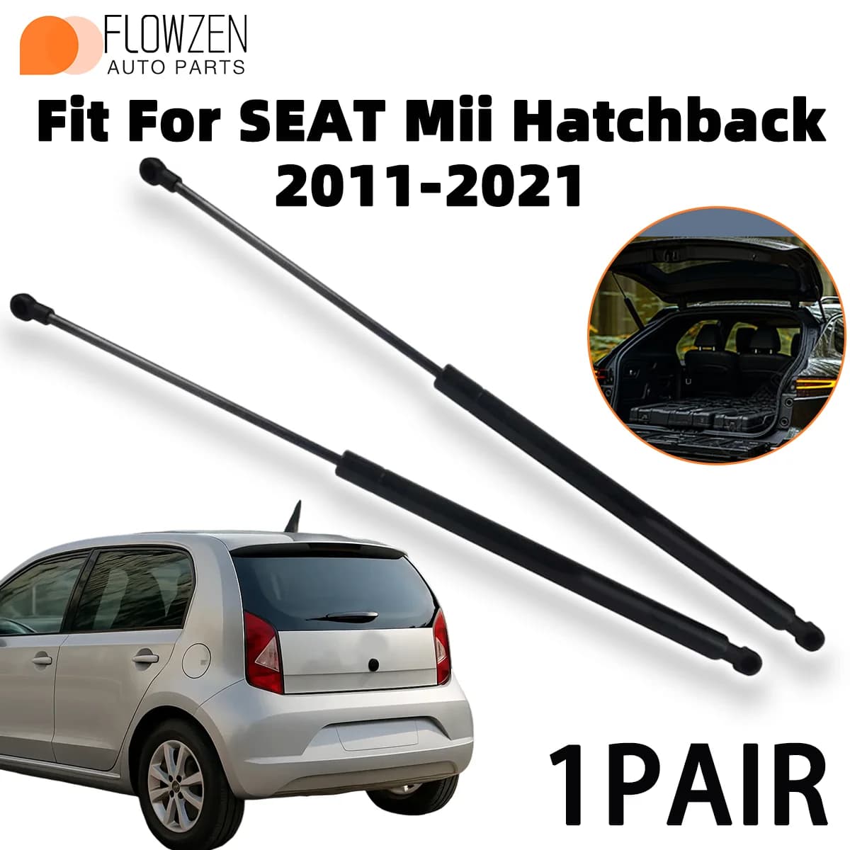1Pair Gas Struts Spring Bar For PEUGEOT 3008 Mpv 2009-2016 Rear Luggage Support air Pressure Rod OE 9683207080
