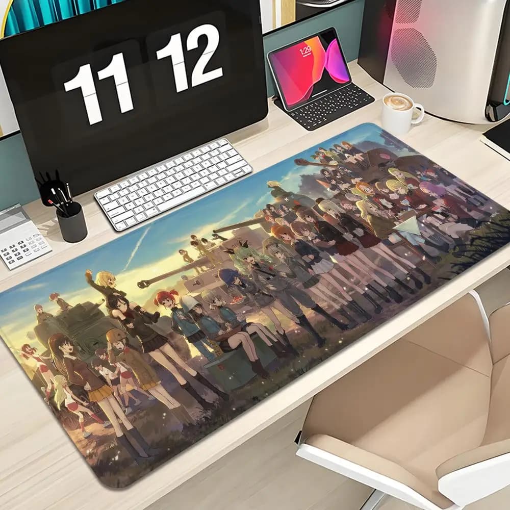 Classic Anime Girls und Panzer Mouse Pad Keyboard Mousepad large 600X300 mm Desk Mat Gaming High definition printing Table pad