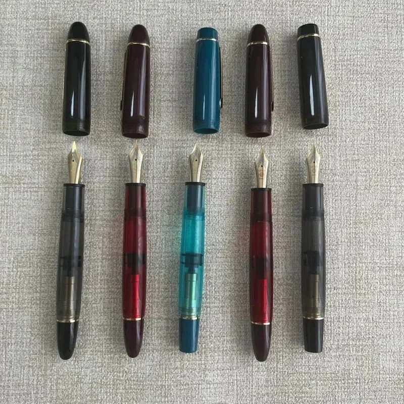 New Wing Sung 630 Brief Fountain Pen Iraurita Nib 0.5~0.7mm Nib Piston Resin Gold Clip Pen Stationery Business Gifts Writing Gif