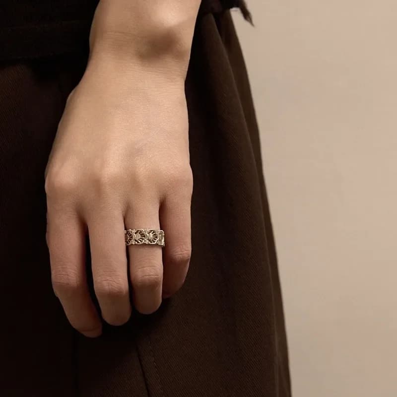 Anello Yinxuan da Donna, Design di Nicchia, Lusso Discreto, Nuovo Anello Aperto Semplice, Anello per Dito Indice Femminile