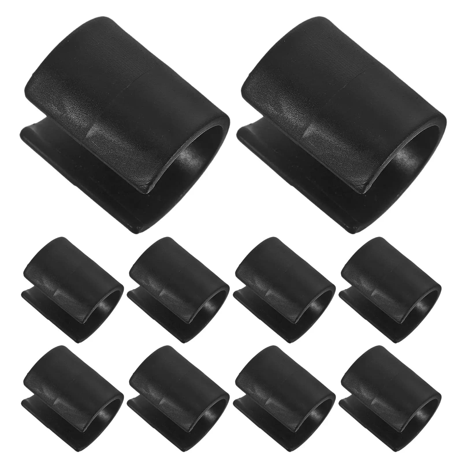 10 Pezzi Fermagli per Bandierine d'Angolo in Plastica, Clip per Pali, Connessione Stabile, Accessori per Allenamento Calcio e Campi da Gioco