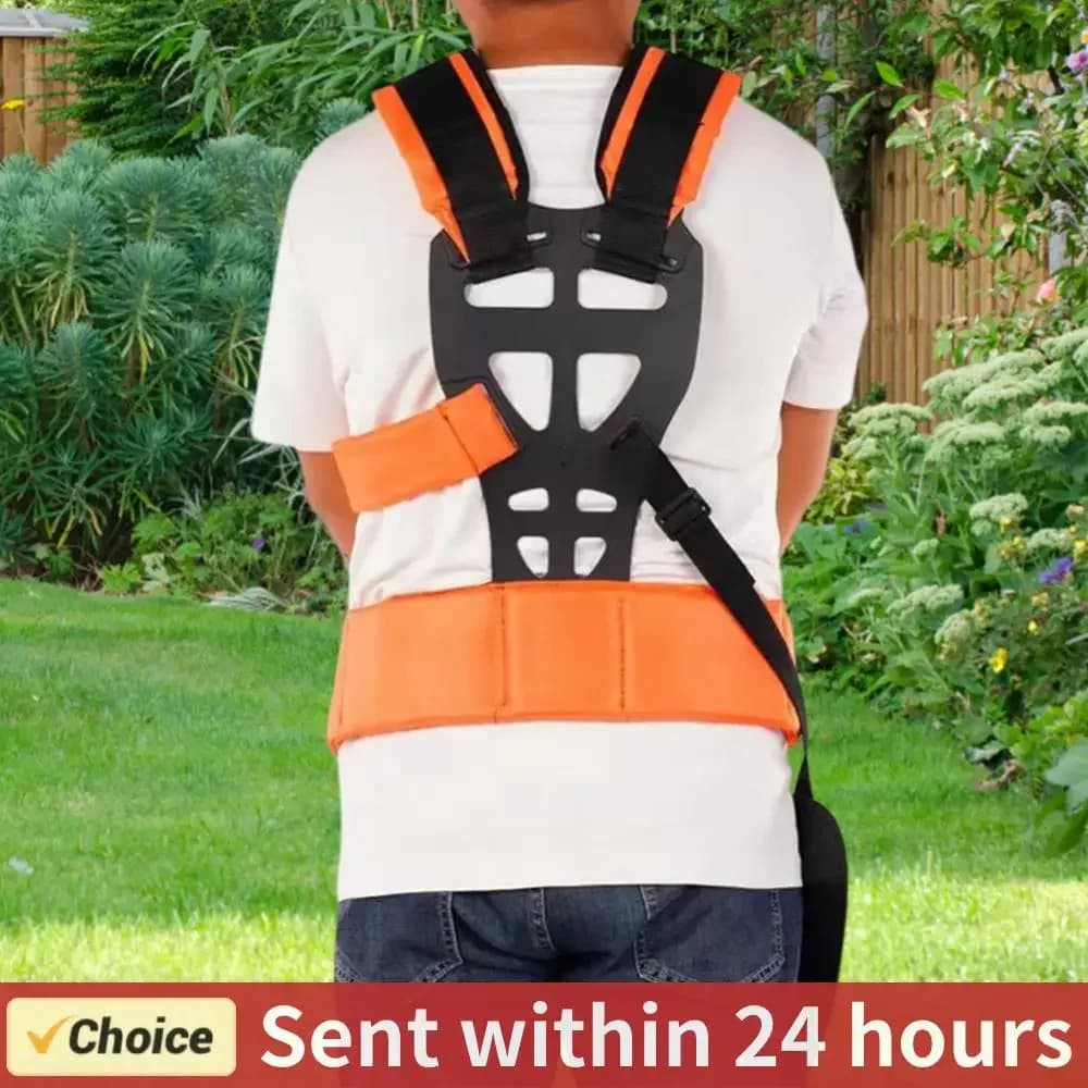 Padded belt for garden cutter Convenient padded belt Double shoulder strap Save labor for cutter Trimmer