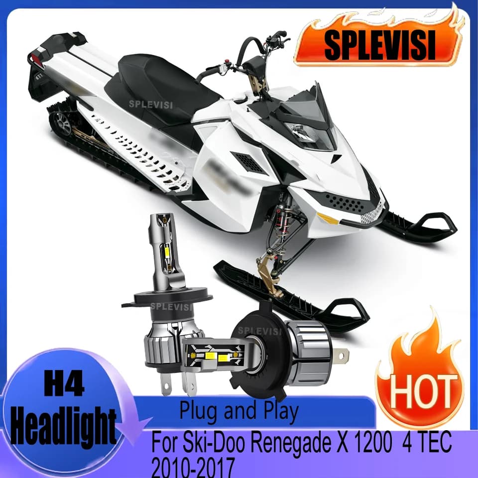 Ideale per i viaggi notturni sicuri Faro moto a led per Ski-Doo Renegade X 1200 4 TEC 2010 2011 2012 2013 2014 2015 2016 2017