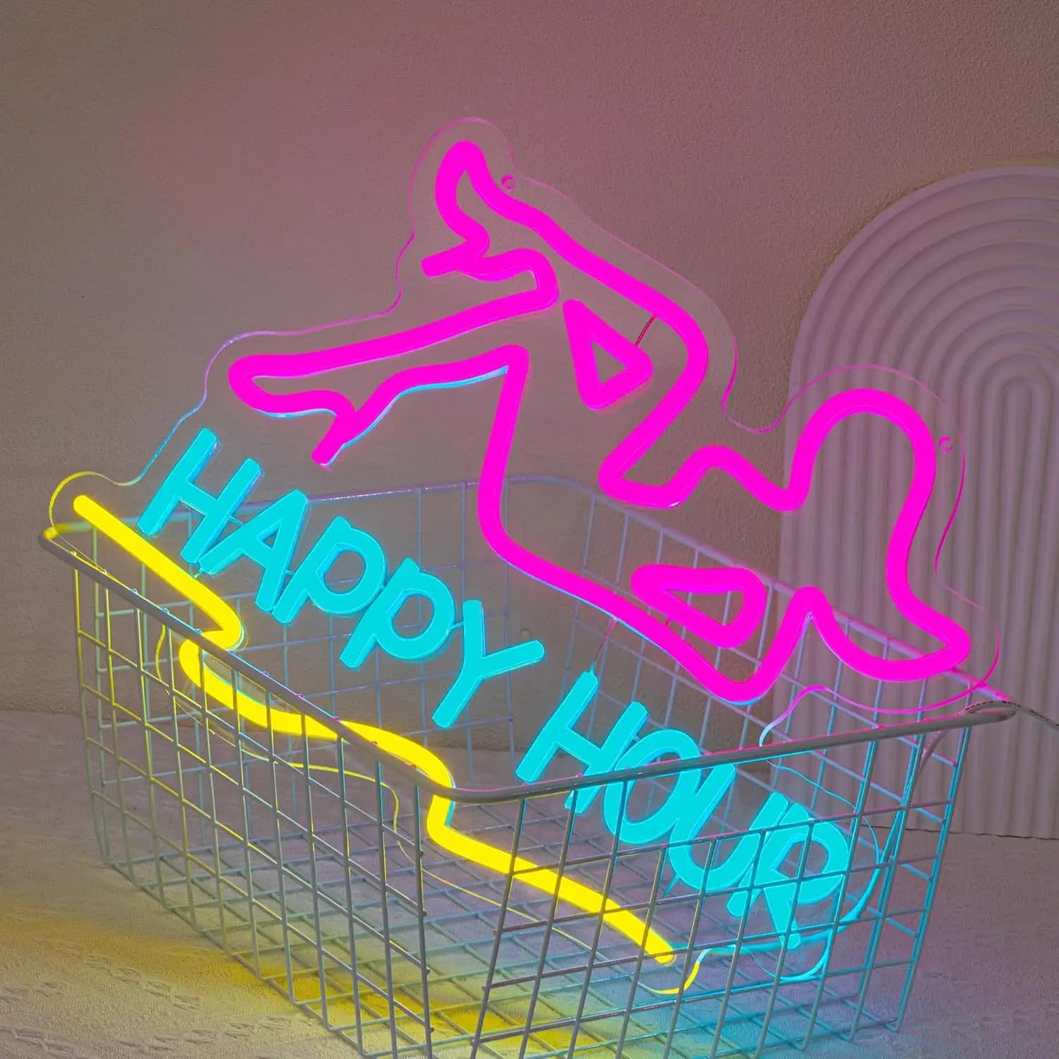 Luci al neon decorative per feste, moderni e abbaglianti, ad alta saturazione, per feste e serate rock.