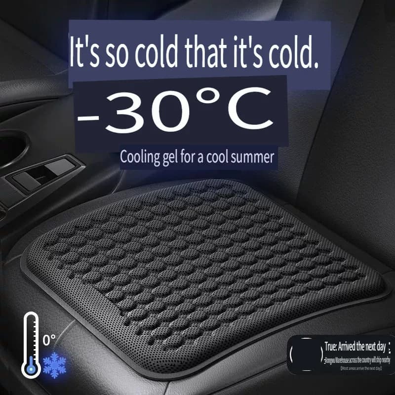 Car Bearing Summer Cool Bearing Ice Gel Seat Bearing Breathable Car Bearing Seasonal Universal Cool Bearing Car Chair Car Seat
