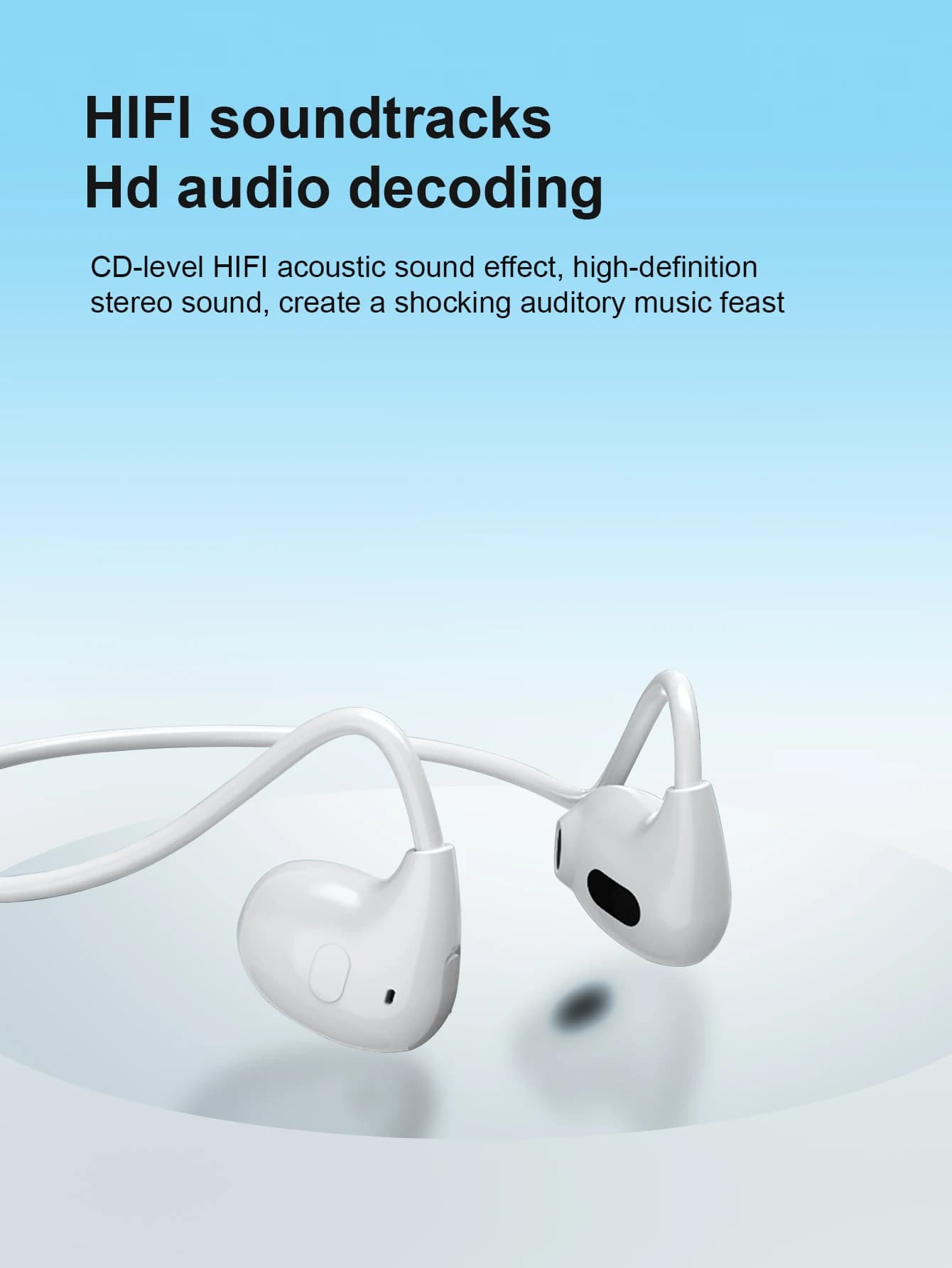 Bluetooth wireless headset VV4 TWS 5.3 Sports headset Touch Control HiFi stereo earphones with microphone for Huawei Xiaomi