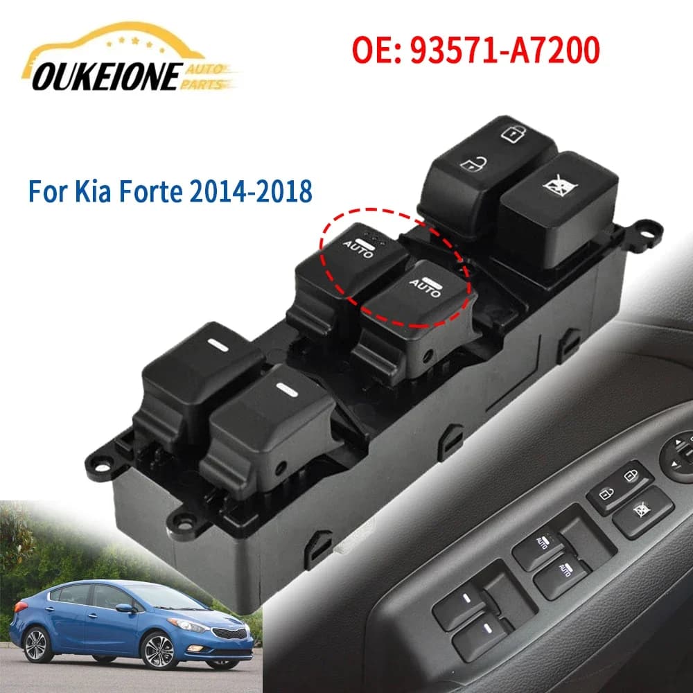 Accessori auto per Kia Forte 2014 2015 2016 2017 2018 Finestra Elettrica Interruttore di Controllo Pulsante 93571-A7200 93571A7200 Pezzi di Ricambio
