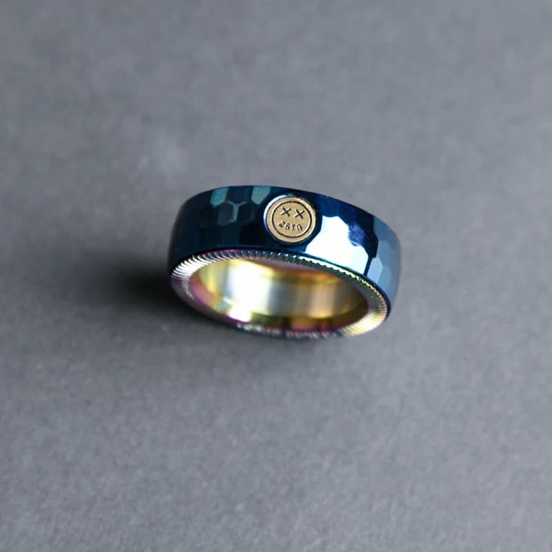 Anello a cricchetto Meccanico Fidget EDC Giocattoli Anello tattile regolabile in acciaio inossidabile Punta delle dita Giocattoli per pneumatici in metallo Spinner antistress