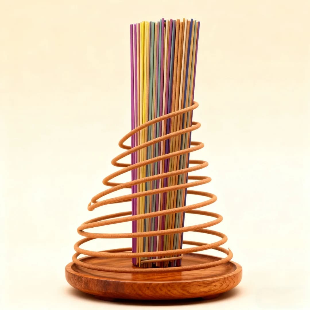 Bastoncini di incenso lunghi in legno di sandalo indiano da 27 cm Aromaterapia per la casa Camera da letto Toilette Incenso linea tibetana 24/27 pezzi