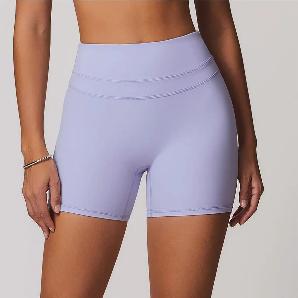 Yoga shorts mikeyoga women's fitness shorts racing cycling shorts breathable sports leggings gym shorts high waist