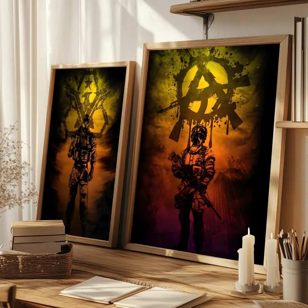 Poster su Tela con Dipinto Calligrafico di Game C-CS GO, Arte da Parete per Soggiorno e Corridoio, Decorazione Moderna per la Casa, Regalo per le Feste