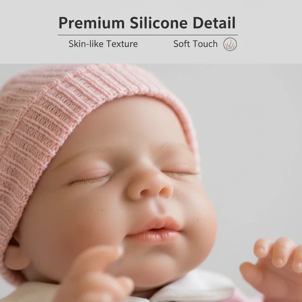 Bambola Reborn Realistica NPK Pascale 12 Pollici, Bambola d'Arte Realistica, Giocattolo da Collezione, Regalo, Bocca in Silicone Platino Solido Apribile, Flessibile
