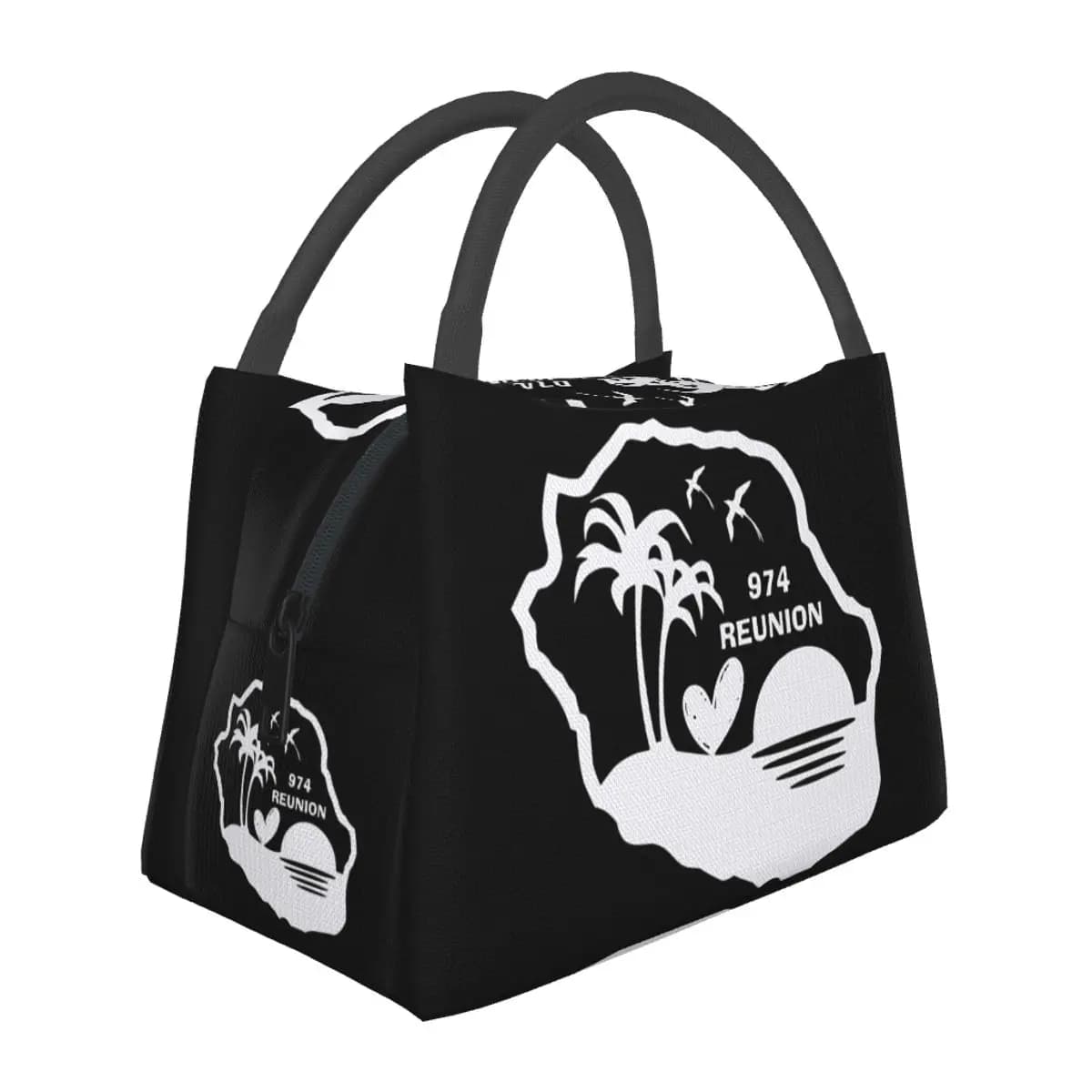 974 Reunion Island Insulated Lunch Bag for School Bento Storage Food Boxes Portable Container Cooler Thermal Lunch Box Tote