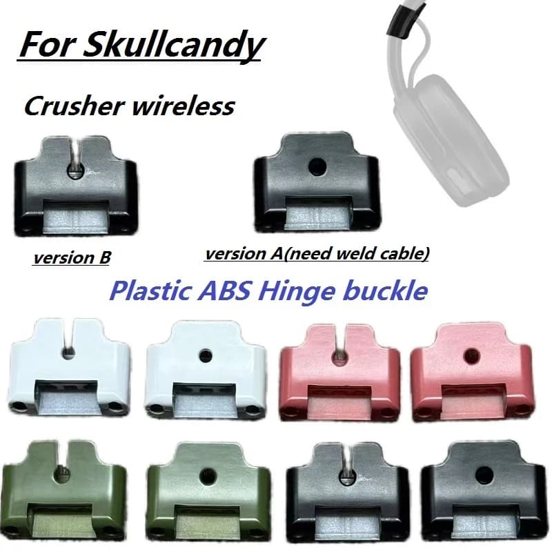 Plastic Hinge Buckle for Skullcandy Crusher Wireless headphones replacement abs material headband hinge lock repair spare parts