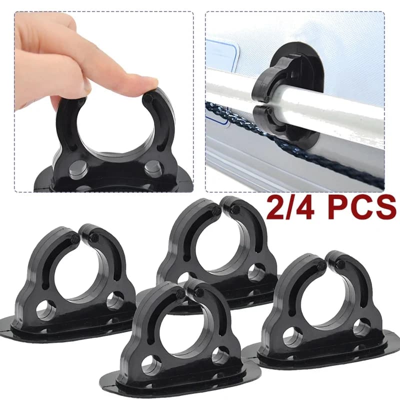 Supporto per Pagaie da Kayak (2/4 Pezzi), Clip in Plastica per Fissaggio Remi per Canoa, Gommone Gonfiabile