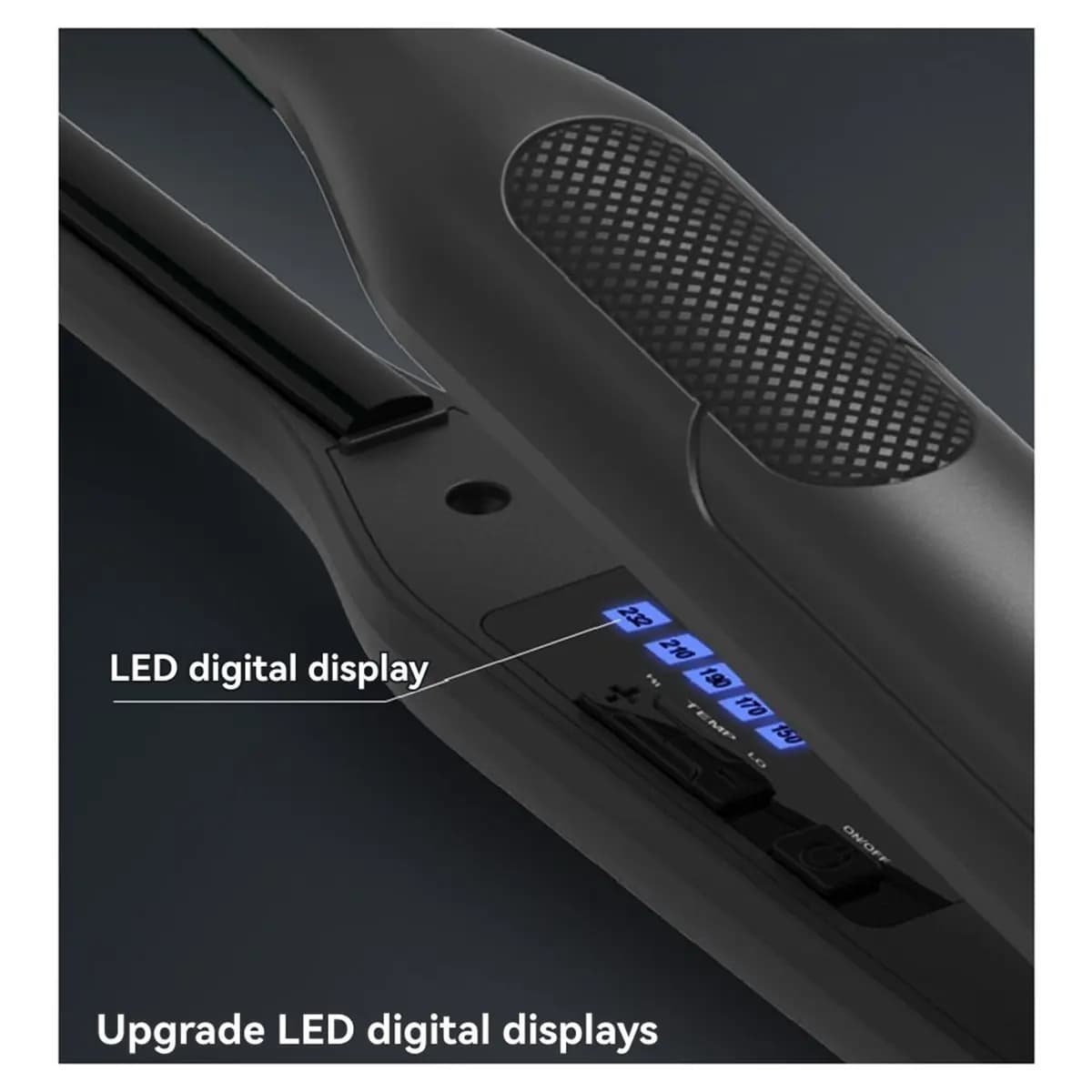 Universal curling and smoothing plate for women for men, short and narrow hair plate, hair curling (EU)