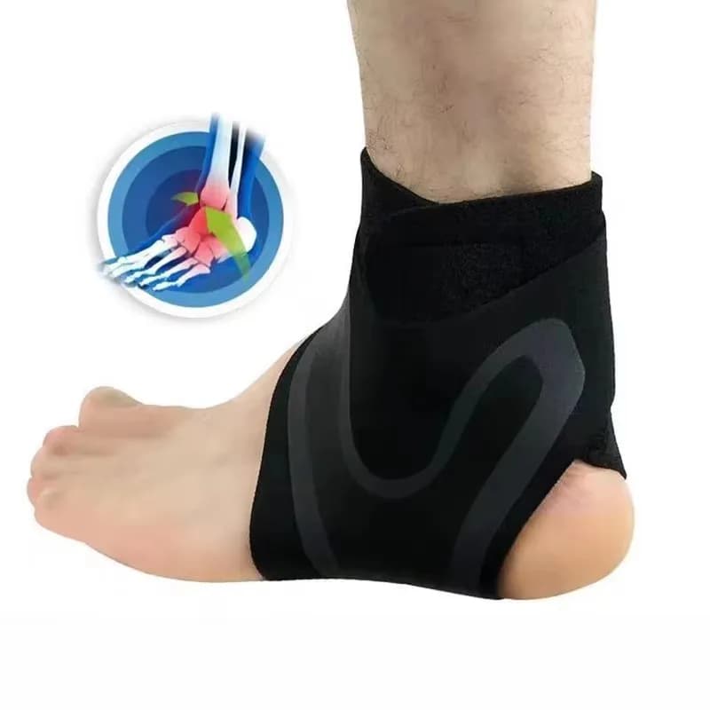 1PC Supporto per caviglia regolabile Cuscinetto per caviglia Pressione Anti-Spinning Elastico Traspirante Supporto Fitness Sport Sicurezza Prevenzione