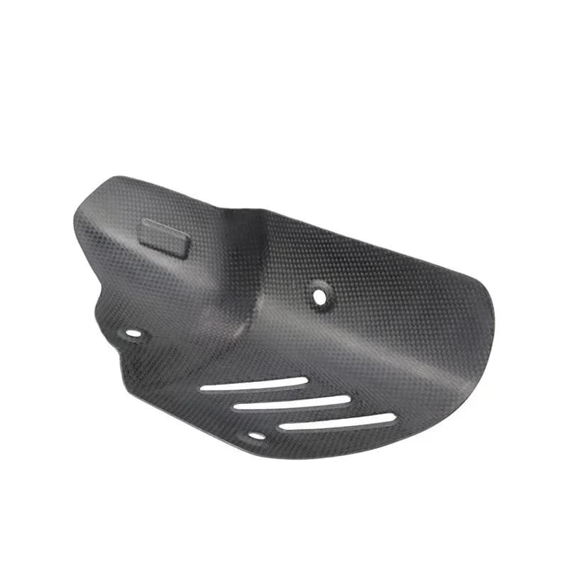 USERX Accessori moto universali Copertura antiscottatura per la parte anteriore della vera copertura del tubo di scarico in fibra di carbonio smussata Akrapovi