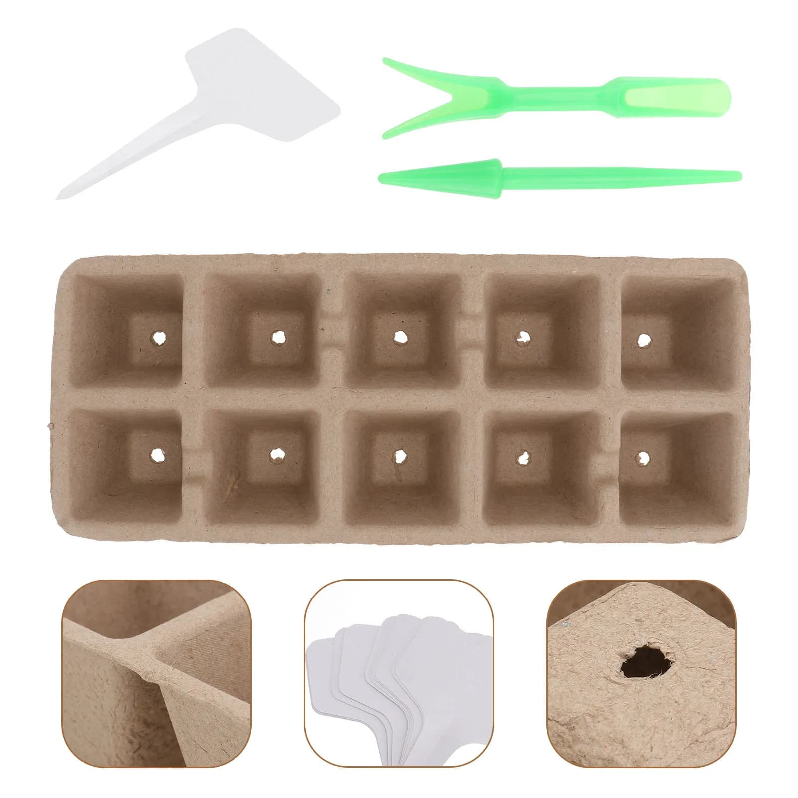 Set of 1 Tazza per la Coltivazione della Pappa, Vasi da Vivaio Biodegradabili Premium per la Germination dei Semi, Ambienti Umidi e Caldi, Fiori