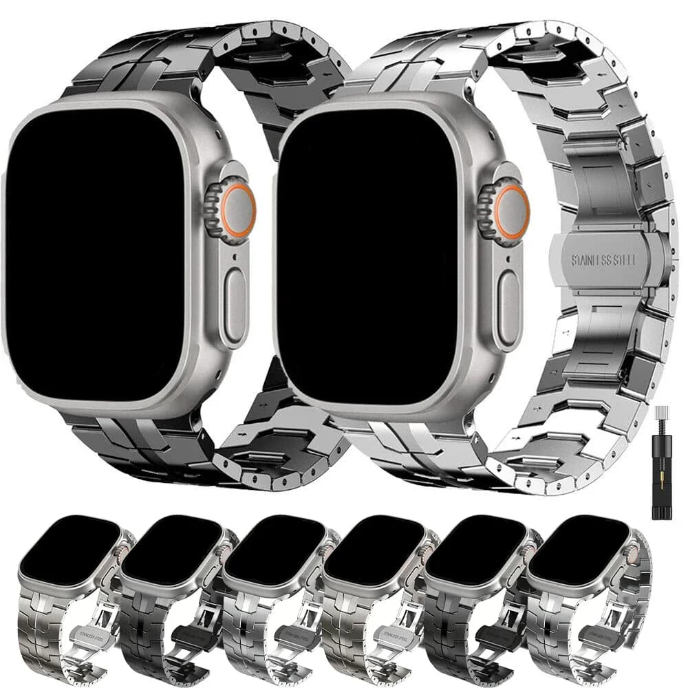 Metal Strap For Apple Watch Band 46mm 49mm 45mm 41mm 44mm 42mm 40mm Stainless Steel Bracelet iWatch Ultra 10 9 8 7 6 5 4 SE