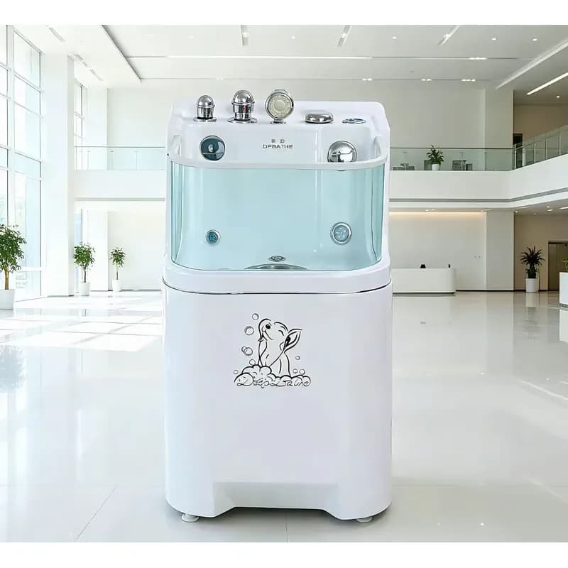 B2B Standardized White Acrylic Pet Spa Equipment for Commercial Pet Grooming Tub