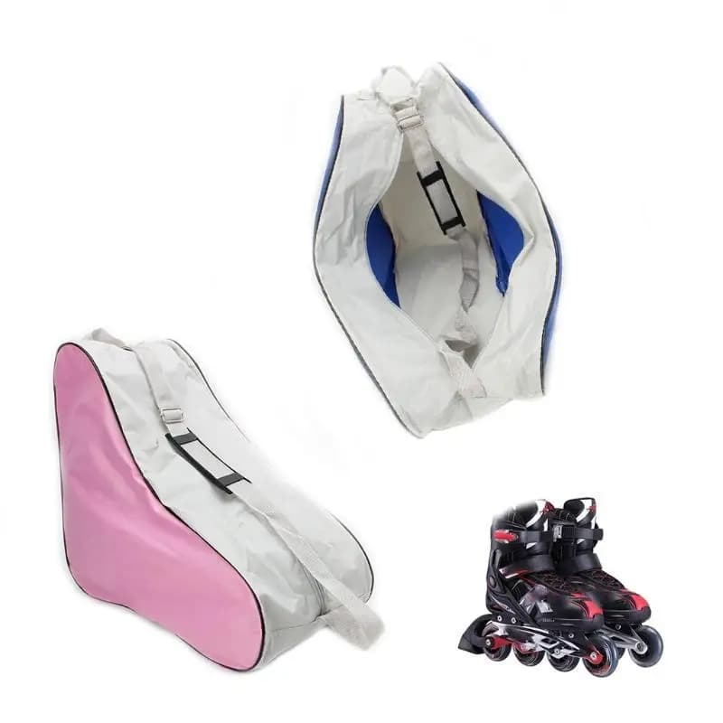 652F Borsa da trasporto portatile per pattini da ghiaccio per bambini per borsa da pattinaggio a rotelle con tracolla