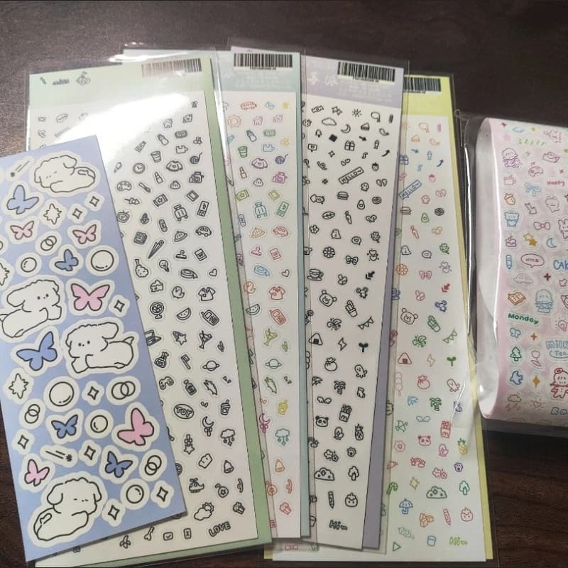 1 adesivo decorativo per album di foto, diario, quaderno, scrapbook, planner, decorazioni per carte e diari creativi