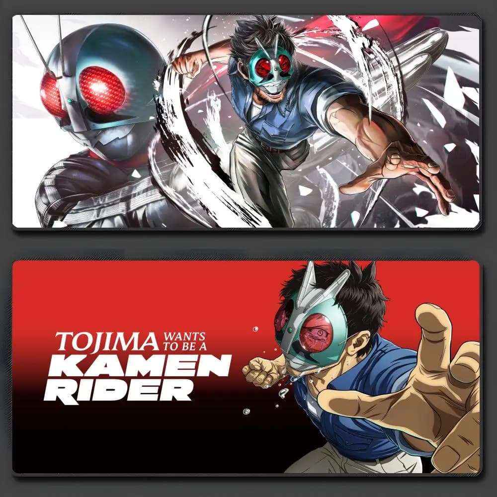 Kamen Rider Decade Extended Gaming Mouse Pad Large Anti-Slip Rubber Gaming MousePad Durable Desk Pad Thick Seam Edge Suitable F