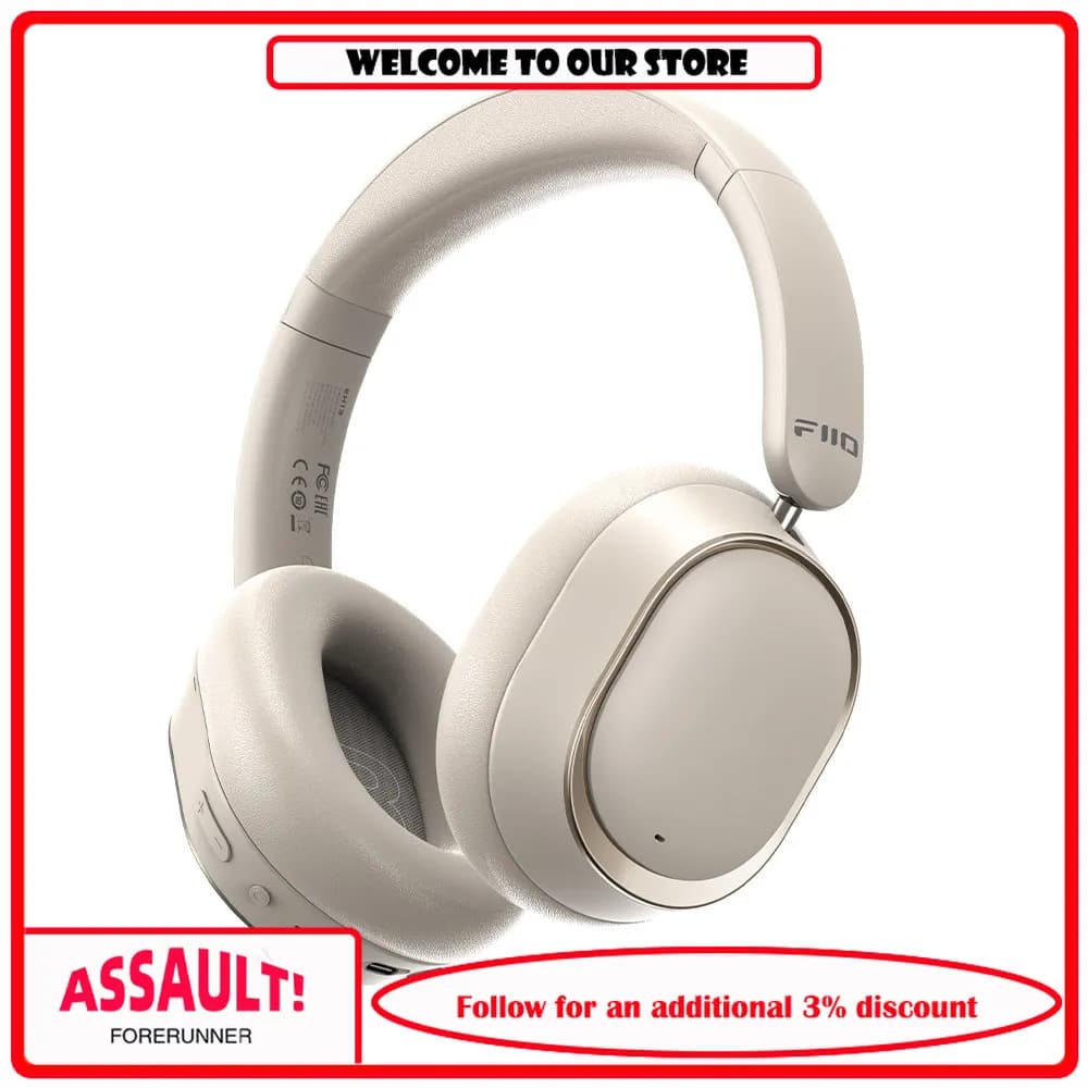 Cuffie Bluetooth Over-Ear FiiO EH13 con Cancellazione del Rumore ANC, Audio HiFi LDAC, Cuffie da Gaming Cablate e Wireless